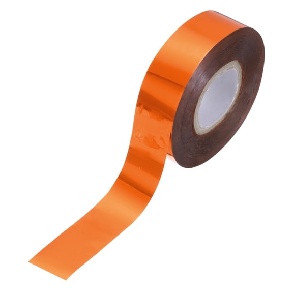 Uxcell Foil Transfer Sheets, Metallic Foil Paper Roll for Leather Hot Foil Stamping Machine DIY Craft Metal Orange