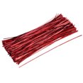 thumbnail image 1 of Uxcell Foil Twist Ties 12" Plastic Closure Tie for Tying Bread, Candy, Cookies, Gift Bags, Red 750 Pack, 1 of 5