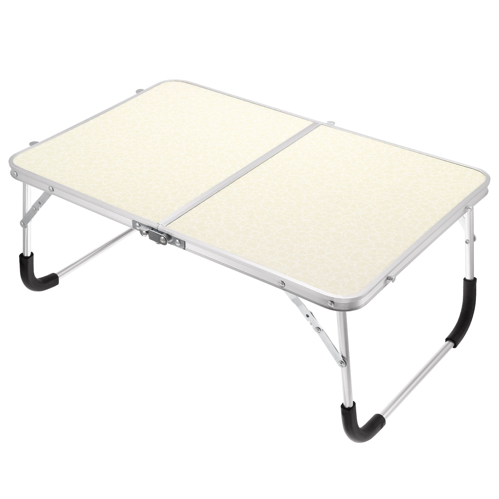 Uxcell Foldable Laptop Table Picnic Bed Tray Tables Snacks Reading Desks, White