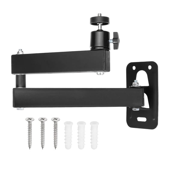 Uxcell Foldable Projector Wall Mount with 360 Rotating Gimbal for Indoor Home Theater Installation