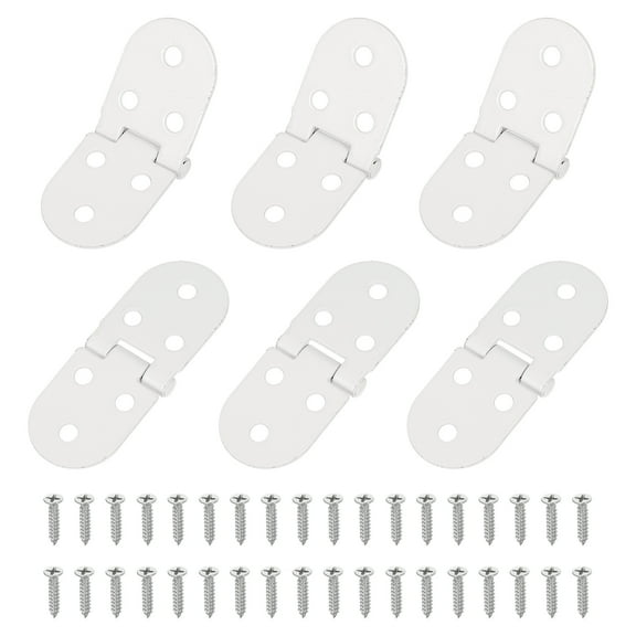 Uxcell Folding Table Flip Hinge, 270 Degree Butler Tray Hinges for Cabinets and Furniture White