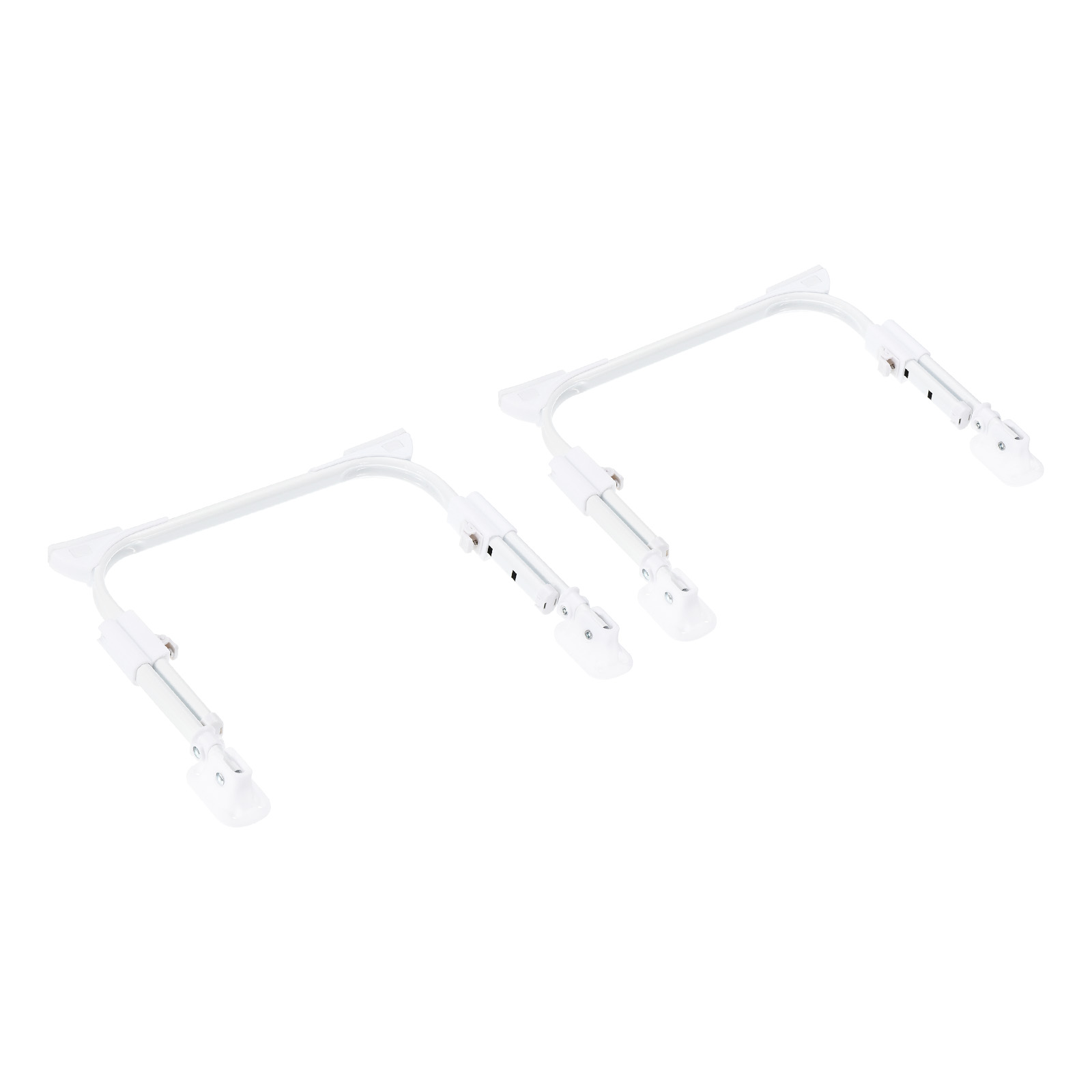 Uxcell Folding Table Legs 3 Position Adjustable Length Tables Leg Replacement, White 2 Pack