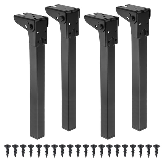 Uxcell Folding Table Legs 4Pcs 13" Metal Foldable Table Furniture Legs