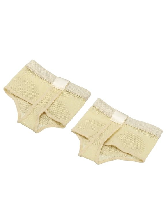 Foot Undies Thongs for Dance, Half Sole Shoes Paws, M(37-38) & Skin Tone