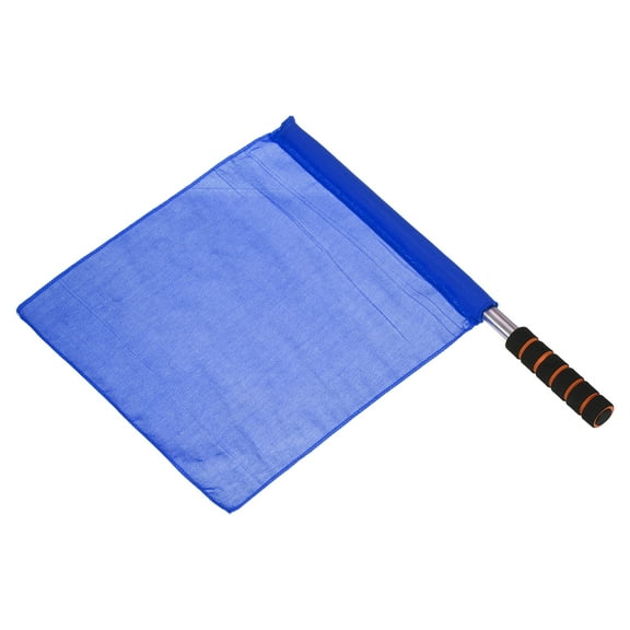 Uxcell Football Linesman Referee Flag Stainless Steel Pole Sponge Grip, Blue