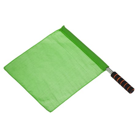 Uxcell Football Linesman Referee Flag Stainless Steel Pole Sponge Grip, Green