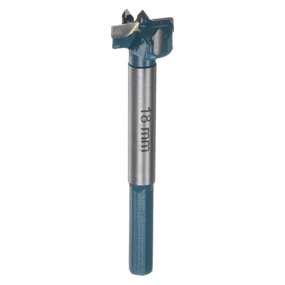 Uxcell Forstner Drill Bit 18mm (23/32") Carbide Wood Hinge Hole Opener Hex Shank
