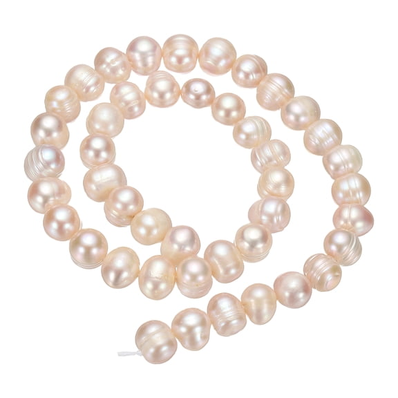 Uxcell Freshwater Pearl Beads, 4-5mm Potato Shape Gemstone Beads 0.8mm Hole Pearl String for DIY Necklace Bracelet Chain Earring Jewelry Making, Purple