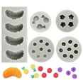 thumbnail image 1 of Uxcell Fruit Shaped Clay Molds, 1 Pcs Silicone Miniature Clay Molds, Gray, 1 of 6