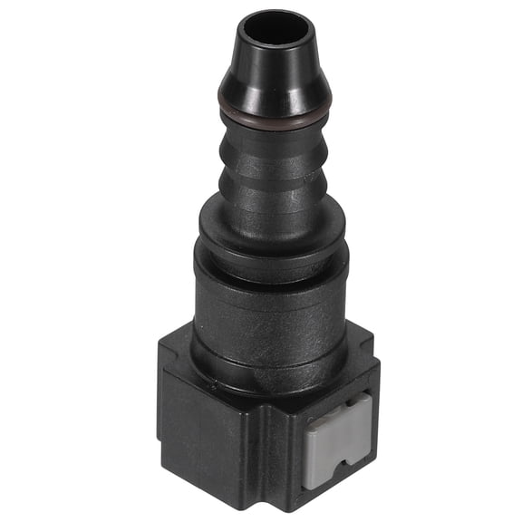 Uxcell Fuel Line Connector 5/16"x3/8" IDxOD Quick Release Adapter 5/16" SAE PA12 Automobile Fuel Line Fittings Female to 8mm Barb 0 Straight Connector for Gasoline Filter Repair