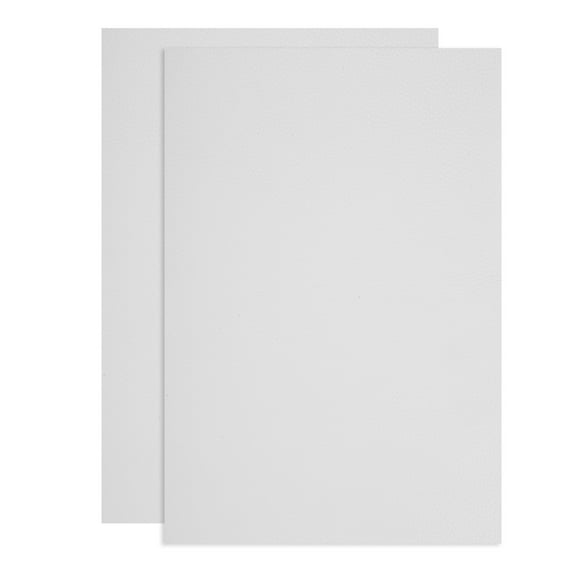 Uxcell Full Grain Leather Sheet 11.8" x 7.8" Natural Cow Leather Pieces Leather Fabric for DIY Craft Furniture Office Belts Book Covers, White 2Pcs