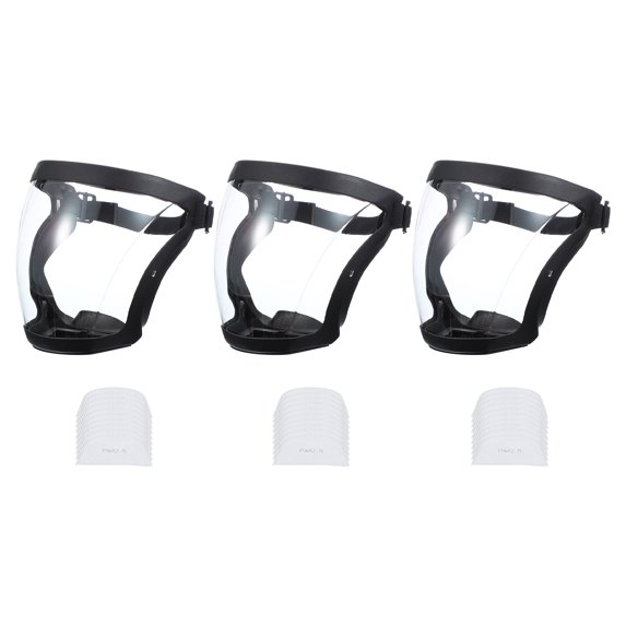 Uxcell Full Safety Face Shields, Anti Fogging Full Safety Face Protection Face Shields White