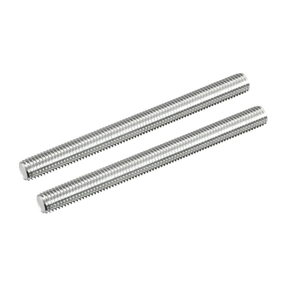 Uxcell Fully Threaded Rod M12 x 140mm 1.75mm Thread Pitch 304 Stainless Steel Right Hand Threaded Rods Bar Studs 2 Pack