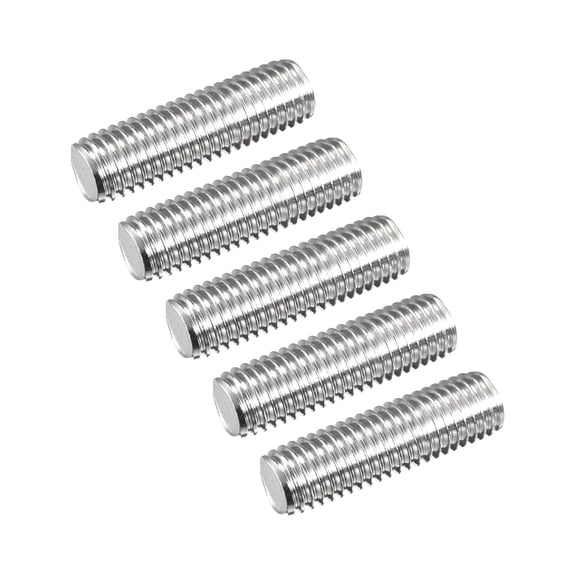 Uxcell Fully Threaded Rod M12 x 40mm 1.75mm Thread Pitch 304 Stainless Steel Right Hand Threaded Rods Bar Studs 15 Pack