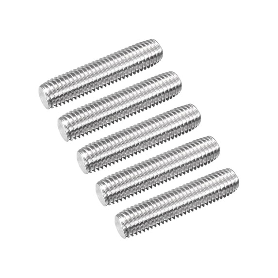 Uxcell Fully Threaded Rod M14 x 60mm 2mm Thread Pitch 304 Stainless Steel Right Hand Threaded Rods Bar Studs 5 Pack