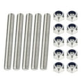 thumbnail image 1 of Uxcell Fully Threaded Rod, M3 x 100mm 304 Stainless Steel Right Hand Thread Bar Studs with Nuts, 5 Pcs, 1 of 6