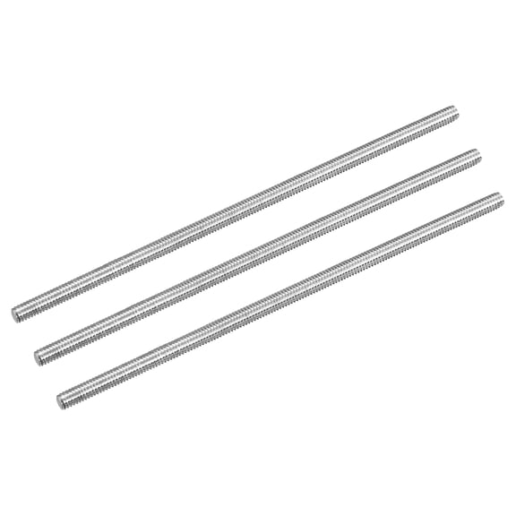 Uxcell Fully Threaded Rod M4 x 110mm 0.7mm Thread Pitch 304 Stainless Steel Right Hand Threaded Rods Bar Studs 3 Pack