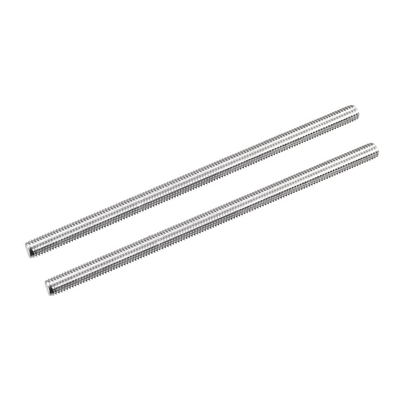 Uxcell Fully Threaded Rod M5 x 100mm 0.8mm Thread Pitch 304 Stainless Steel Right Hand Threaded Rods Bar Studs 2 Pack
