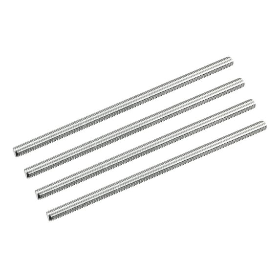 Uxcell Fully Threaded Rod M5 x 110mm 0.8mm Thread Pitch 304 Stainless Steel Right Hand Threaded Rods Bar Studs 8 Pack