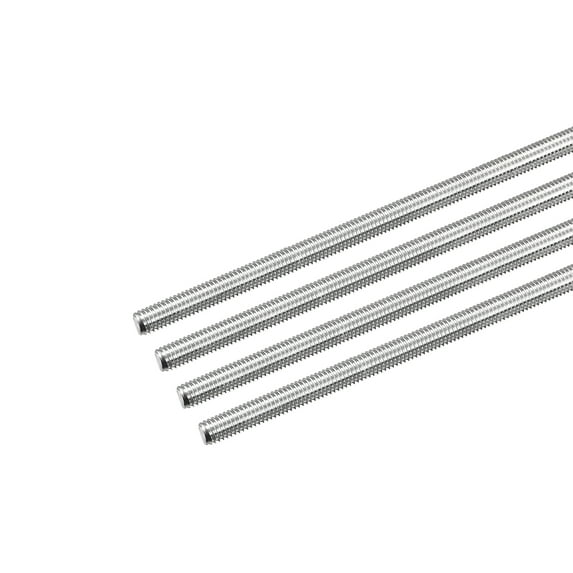 Uxcell Fully Threaded Rod M5 x 160mm 0.8mm Thread Pitch 304 Stainless Steel Right Hand Threaded Rods Bar Studs 4 Pack