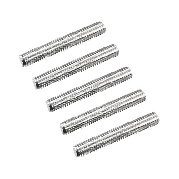 Uxcell Fully Threaded Rod M5 x 30mm 0.8mm Thread Pitch 304 Stainless Steel Right Hand Threaded Rods Bar Studs 15 Pack