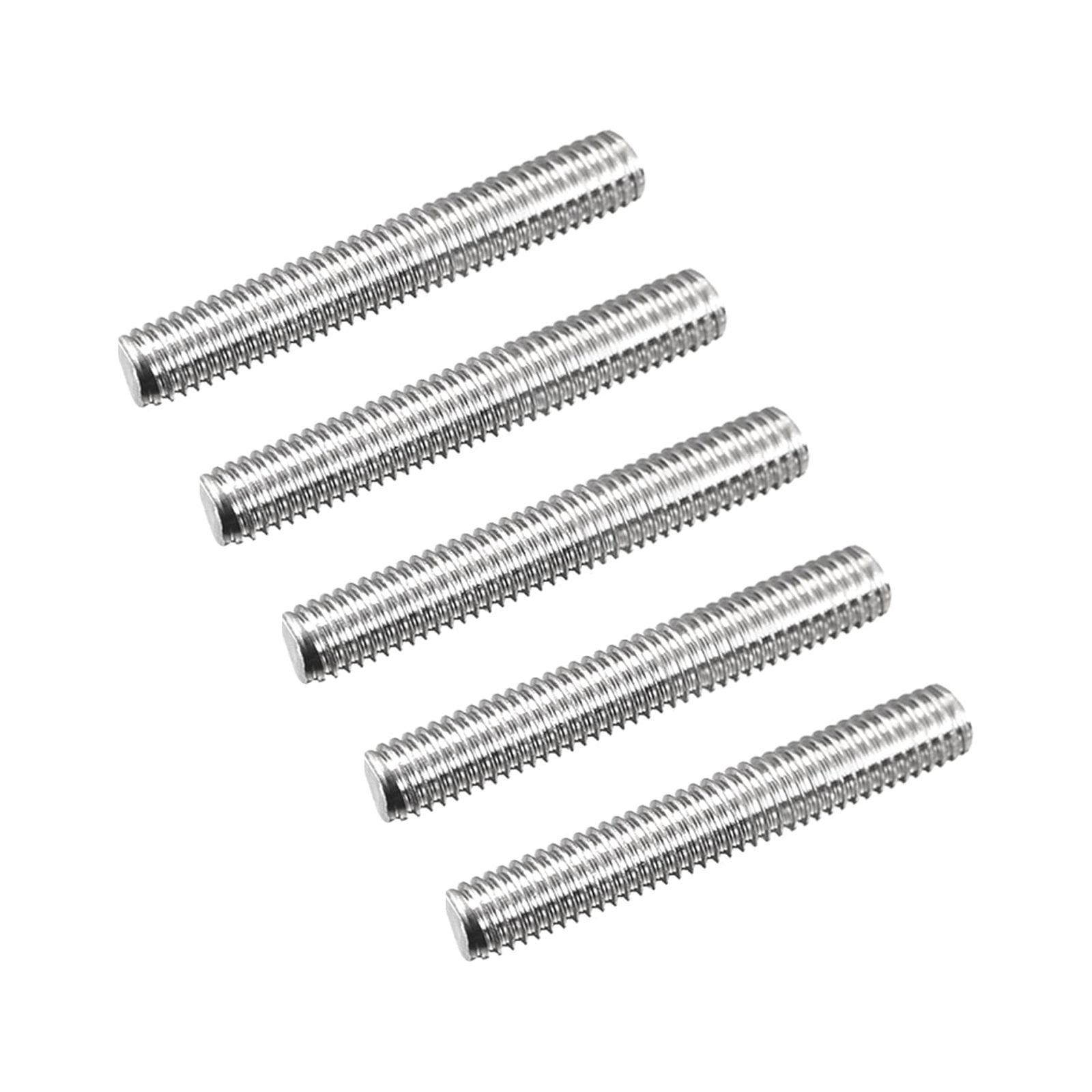 Uxcell Fully Threaded Rod M5 x 30mm 0.8mm Thread Pitch 304 Stainless