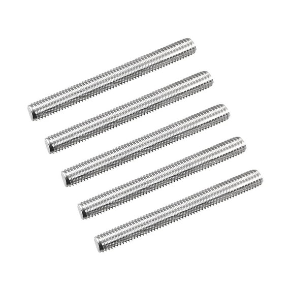 Uxcell Fully Threaded Rod M5 x 45mm 0.8mm Thread Pitch 304 Stainless Steel Right Hand Threaded Rods Bar Studs 5 Pack