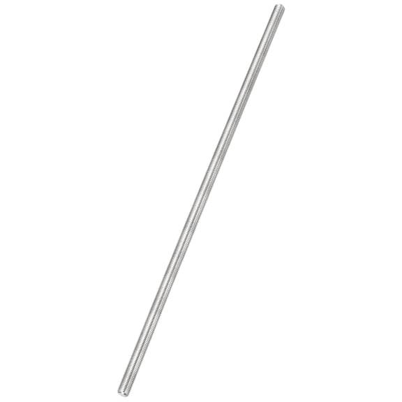 Uxcell Fully Threaded Rod, M6 x 0.75mm Pitch 304 Stainless Steel Right Hand Fine Threads Studs, 250mm/10" Long Threaded Screw Rods Fasteners for Anchors Bolts Hangers Clamps U Bolts