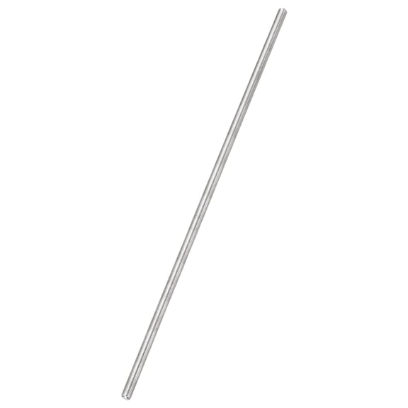 Uxcell Fully Threaded Rod, M6 x 0.75mm Pitch 304 Stainless Steel Right Hand Fine Threads Studs, 300mm/12" Long Threaded Screw Rods Fasteners for Anchors Bolts Hangers Clamps U Bolts