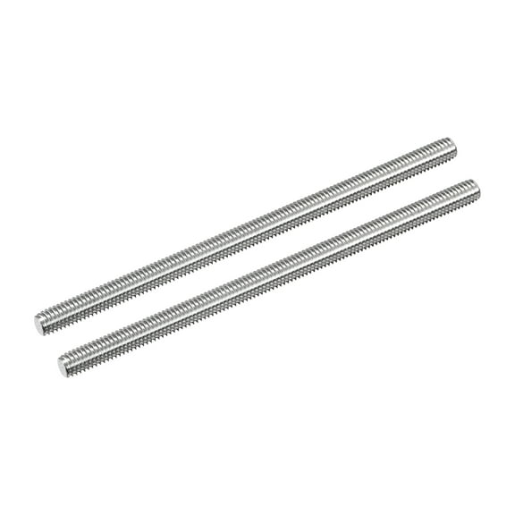 Uxcell Fully Threaded Rod M6 x 110mm 1mm Thread Pitch 304 Stainless Steel Right Hand Threaded Rods Bar Studs 2 Pack