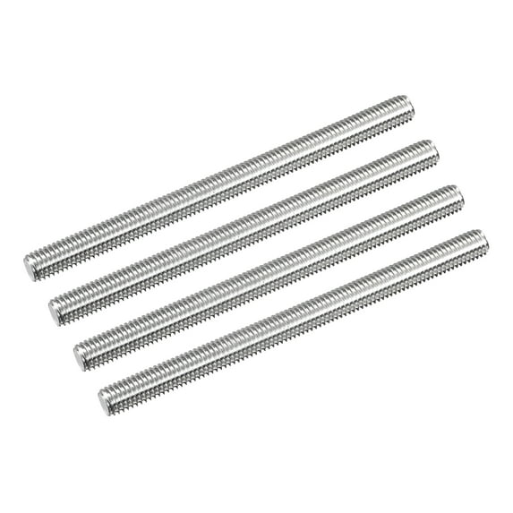 Uxcell Fully Threaded Rod M8 x 110mm 1.25mm Thread Pitch 304 Stainless Steel Right Hand Threaded Rods Bar Studs 8 Pack