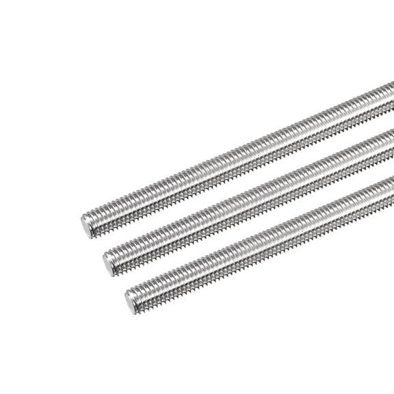 Uxcell Fully Threaded Rod M8 x 170mm 1.25mm Thread Pitch 304 Stainless Steel Right Hand Threaded Rods Bar Studs 3 Pack