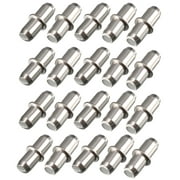 Uxcell Furniture Cupboard Shelf Pins Pegs Supports Holder 5mm Metal 20 Pieces