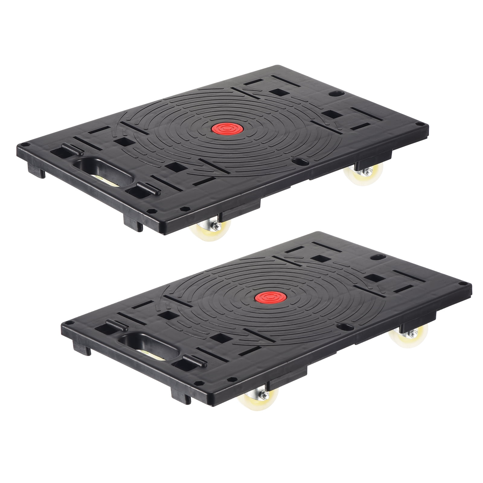 Uxcell Furniture Dolly Movers with 4 Wheels 330lbs Capacity for Heavy Furniture Black 1 Pack