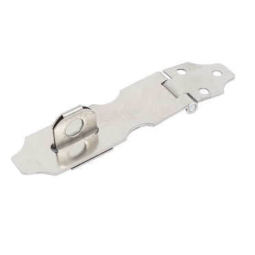 Cupboard Safety Padlock Door Latch Silver Tone Hasp Staple 2.5\" 2 Set