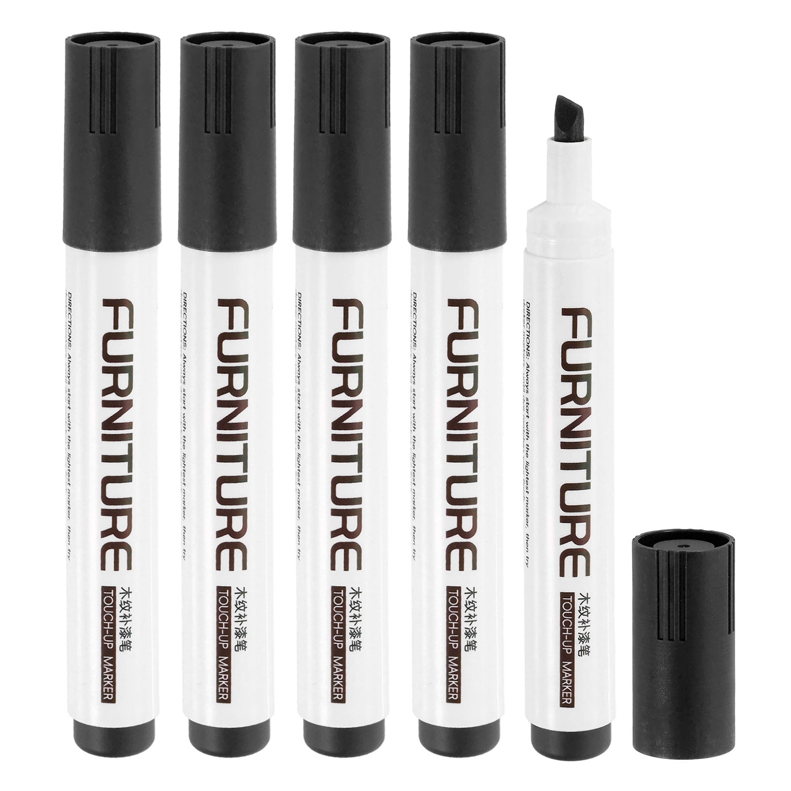 Uxcell Furniture Markers Touch Up, Furniture Repair Kit Wood Maker Black