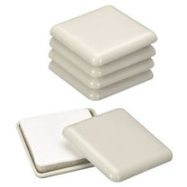 Uxcell Furniture Sliders, 1.57" Plastic Self-adhesive Square Sliding Pads Chair Glides 12Pcs