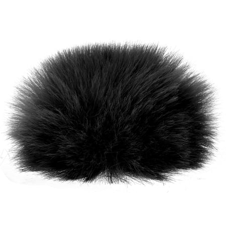 Uxcell Furry Microphone Windscreen 7mm x 60mm Mic Cover Windshield for Indoor Outdoor Microphone Black