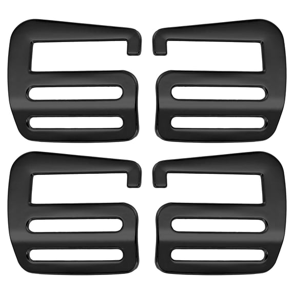 Uxcell G Hook Webbing Slide Buckles, Metal G Hooks Adjustable Buckle for Backpack Luggage Straps Black 32mm