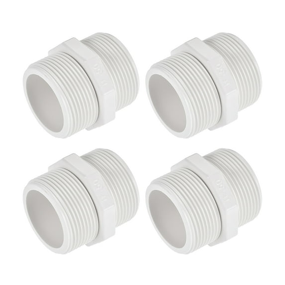 Unique Bargains Pipe Fitting, G1/2 Male Thread, Hex Nipple Tube Adaptor Hose Connector, for Water Tanks, G1-1/2