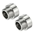 thumbnail image 1 of Uxcell G1/2 Female to G1/2 Male Thread 10mm Stainless Steel Extension Pipe Fitting 2 Pack, 1 of 5