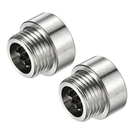 Uxcell G1/2 Female to G1/2 Male Thread 10mm Stainless Steel Extension Pipe Fitting 2 Pack