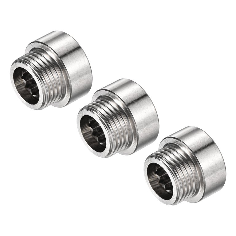 Uxcell G1/2 Female to G1/2 Male Thread 10mm Stainless Steel