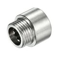 thumbnail image 1 of Uxcell G1/2 Female to G1/2 Male Thread 15mm Stainless Steel Extension Pipe Fitting, 1 of 5