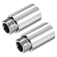 thumbnail image 1 of Uxcell G1/2 Female to G1/2 Male Thread 40mm Nickel Plated Brass Extension Pipe Fitting 2 Pack, 1 of 5