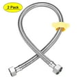 thumbnail image 1 of Uxcell G1/2 Female x G1/2 Female 47" Length SUS304 Faucet Supply Line 2 Pack, 1 of 5