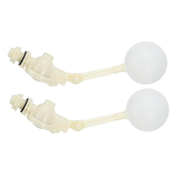 Uxcell G1/2" Float Valve, 2 Pack Plastic Valve for Water Tank with Adjustable Arm
