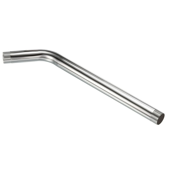 Uxcell G1/2 Male Thread Shower Arm 10.24" Length Wall Mounted Extension Pipe Silver 1 Pack
