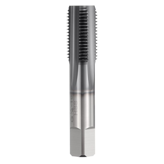 Uxcell G1/4-19 Pipe Thread Tap - Right Hand Straight Flute Tap M2 High Speed Steel TICN Finish Screw Thread Milling Machine Taps Threading Tapping