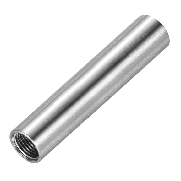 Uxcell G1/4 Female Thread 80mm Stainless Steel Straight Pipe Coupling Fitting